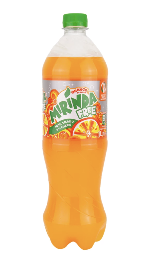 Напій сильногаз. Mirinda Orange Zero Sugar 1 л ПЕТ